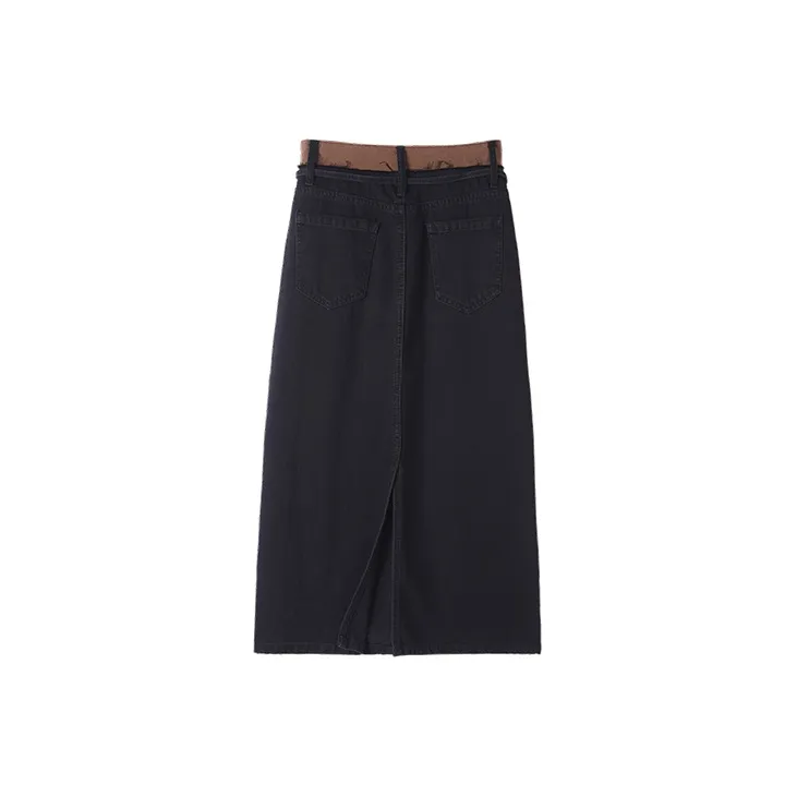 MITUAN Denim Long Skirts Women's-6