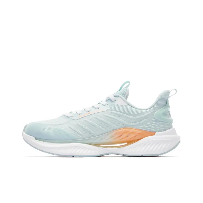 QIAODAN Hydrogen Bomb Cushioning Anti-Slip And Wear-Resistant Low-Top Running Shoes Men's Blue Orange-0