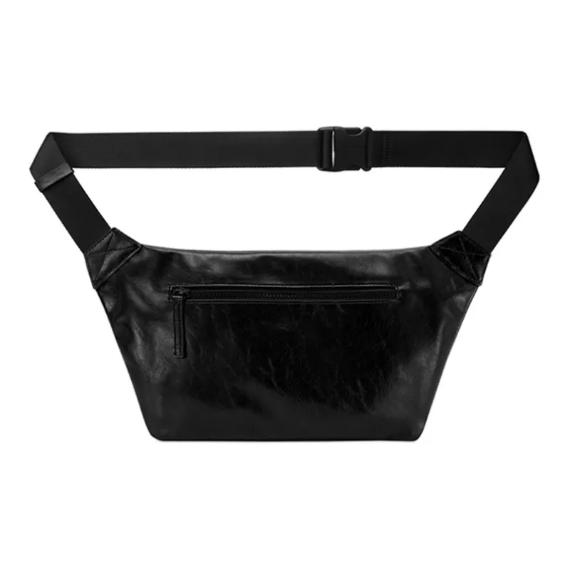 FIND KAPOOR Artificial Leather Crossbody Bag Sling Bag Fanny Pack Regular Unisex Black-2