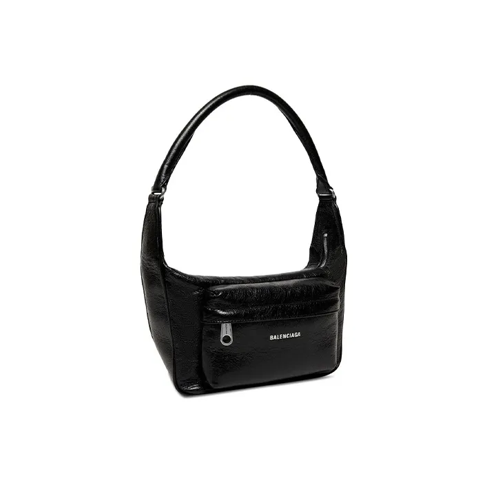 Balenciaga Raver Medium Bag With Handle Black-1