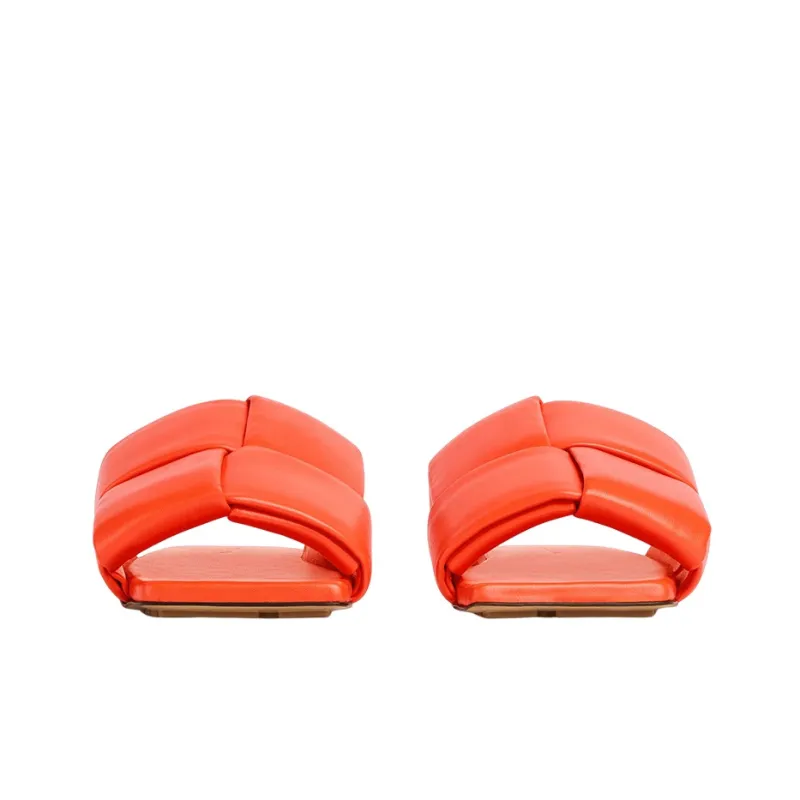 Bottega Veneta Odor Resistant Slide Slippers Women's Orange-1