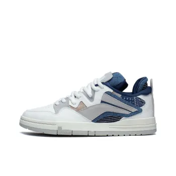 LiNing Wei Wu PRO Anti Slip Wear Resistant Low Top Skateboard Shoes Men's White Gray Blue Story Version