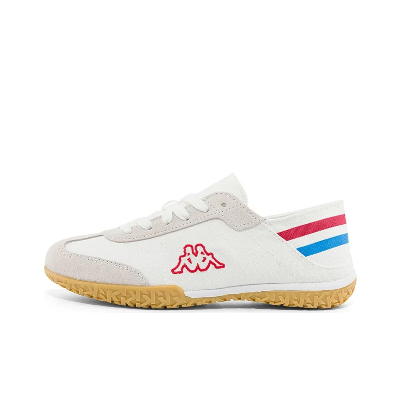Kappa Anti-Slip Wear-Resistant Low-Top Casual Shoes Unisex White Red-0