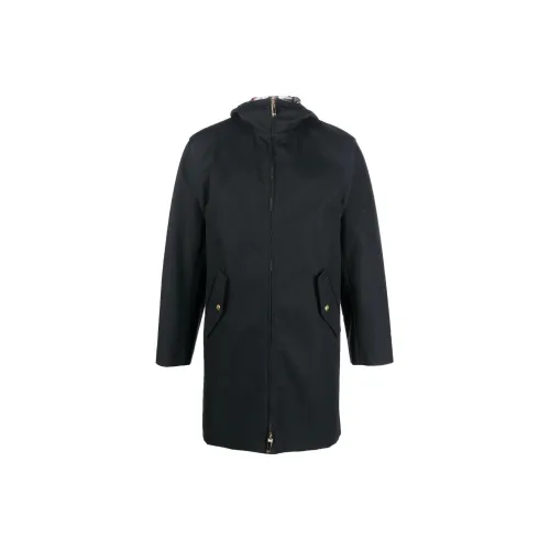 THOM BROWNE Coats Men Black