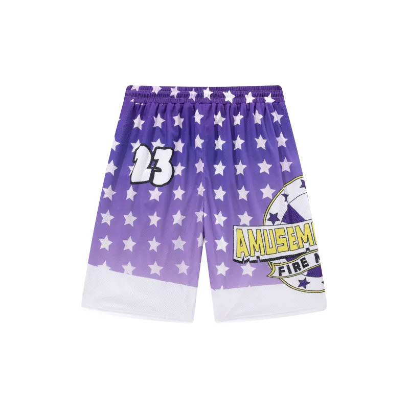 FireMonkey Basketball Shorts Unisex Purple-1