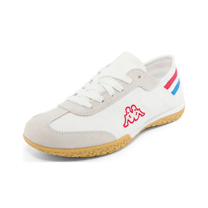 Kappa Anti-Slip Wear-Resistant Low-Top Casual Shoes Unisex White Red-1