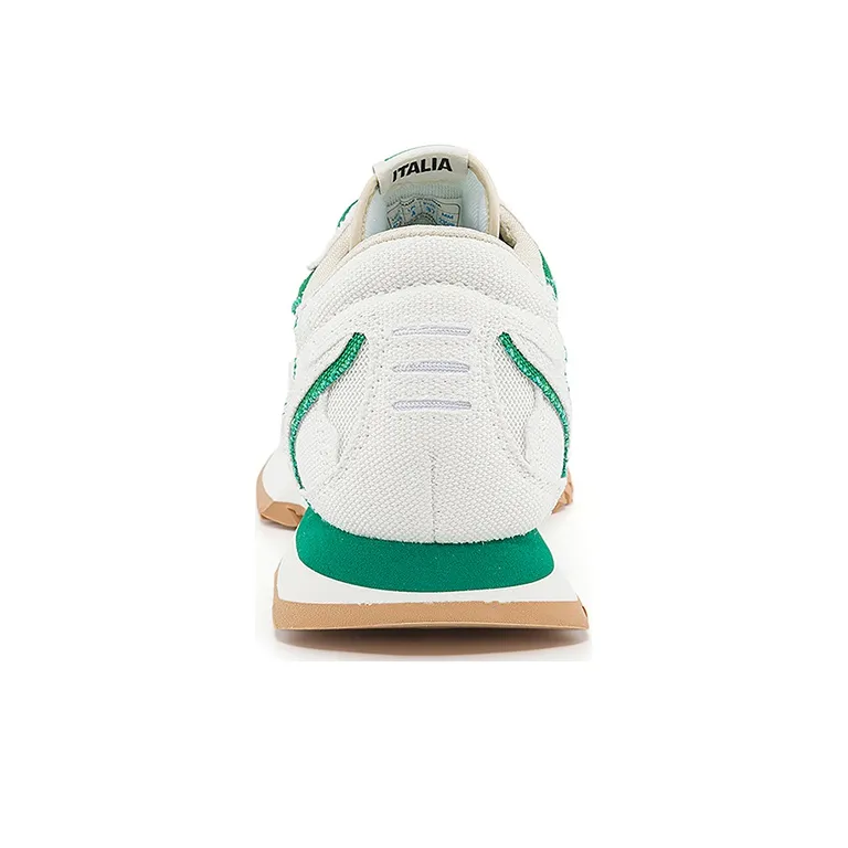 Kappa Anti Slip Wear Resistant Low Top Casual Running Shoes Unisex White Green-5