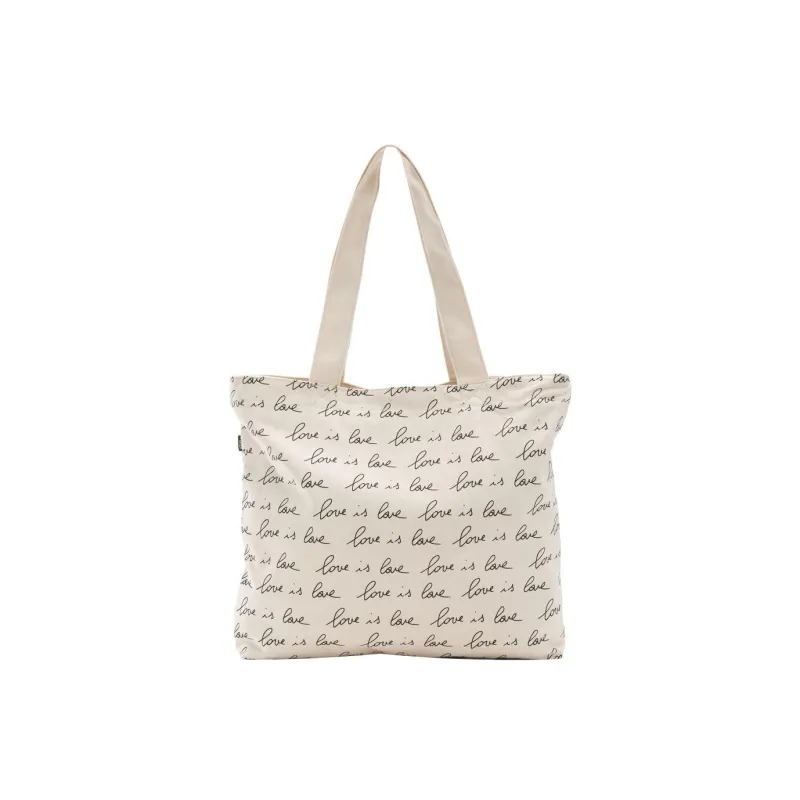 Vans 100% Cotton Tote Bag Shopping Bag Handbag Shoulder Bags Regular Unisex Beige-3