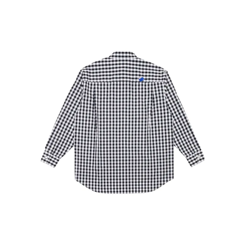 ADER ERROR Tetris appliqué Checkered Shirt-1