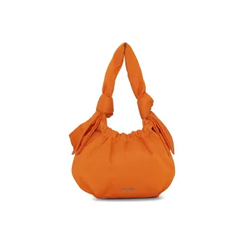 GANNI Polyester Hobo Bag One Shoulder Handbags Small Size Women's Orange