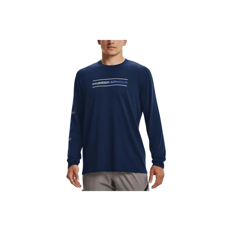 Under Armour T Shirts Men Navy Blue-1