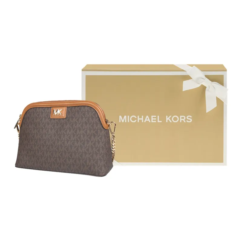 MICHAEL KORS Mott PVC Dome Bag, Shoulder Bag, Crossbody Bag Regular Women's Brown-9