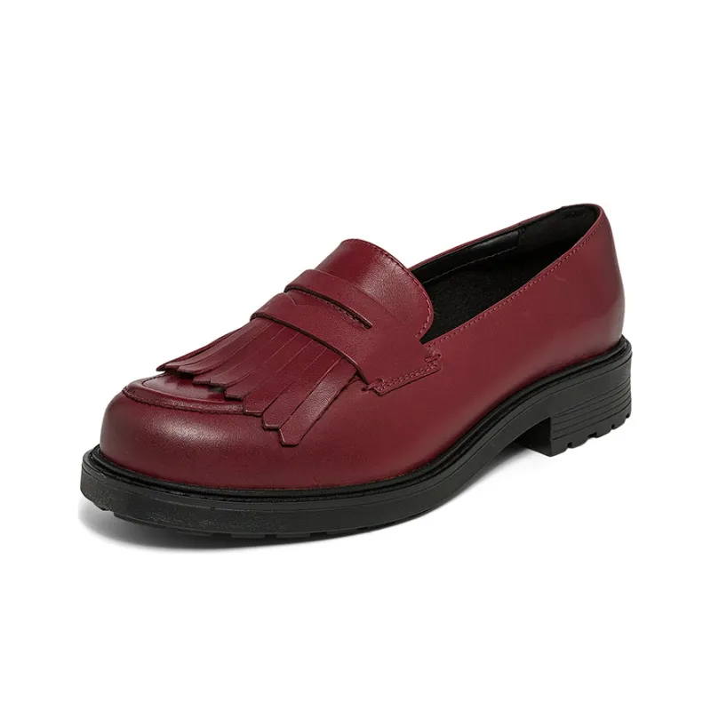 Clarks Joyful Music Platform Shoes Women's Chestnut Brown-1