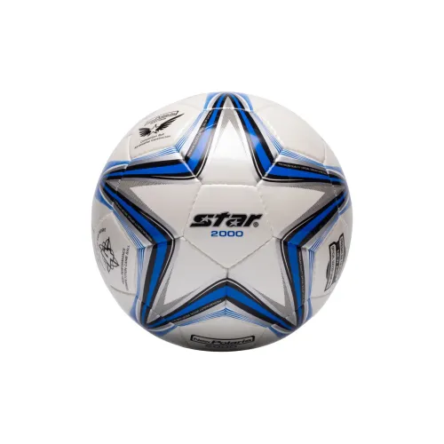 Star Size 4 Ball Soccer PU Hand Stitched Soccer Ball Unisex Blue White