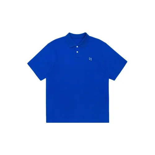 ADER ERROR SS24 Significant Polo Shirts Unisex Blue