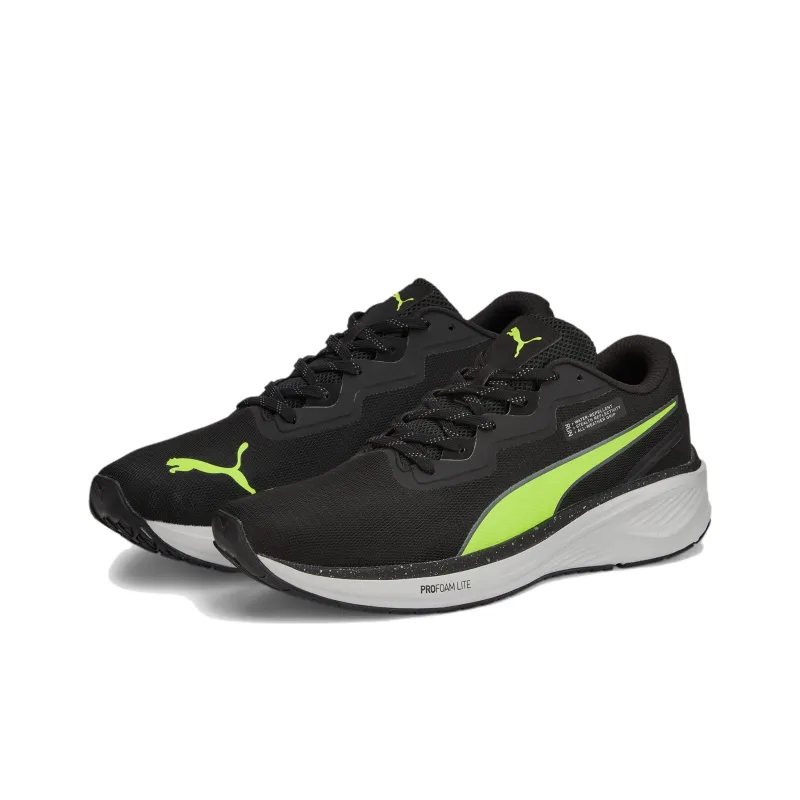 PUMA Aviator Profoam Sky Anti Slip Wear Resistant Low Top Running Shoes Unisex Black Green-2