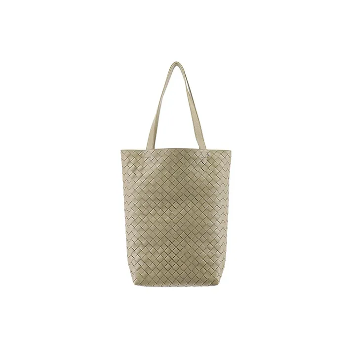 Bottega Veneta Calfskin Tote Bag, Shopping Bag, Handbag, Shoulder Bag Men's Apricot-2