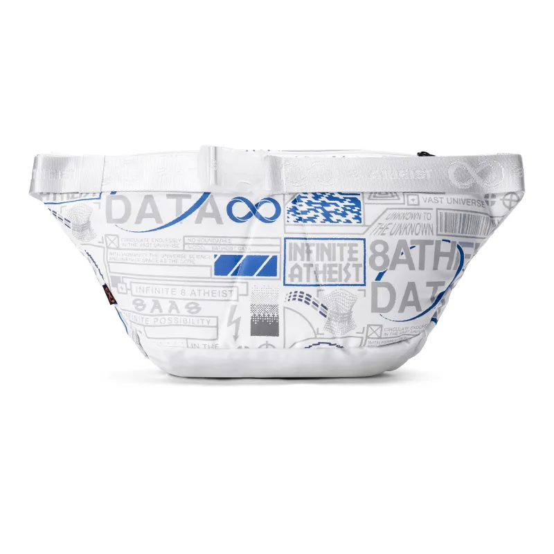 8atheist Nylon Fabric Crossbody Bag Shoulder Bag Sling Bag Fanny Pack Large Size Unisex Starry White-5