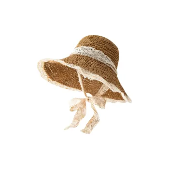 ALIEN BANG Straw Woven Sun Protection Hats Women's