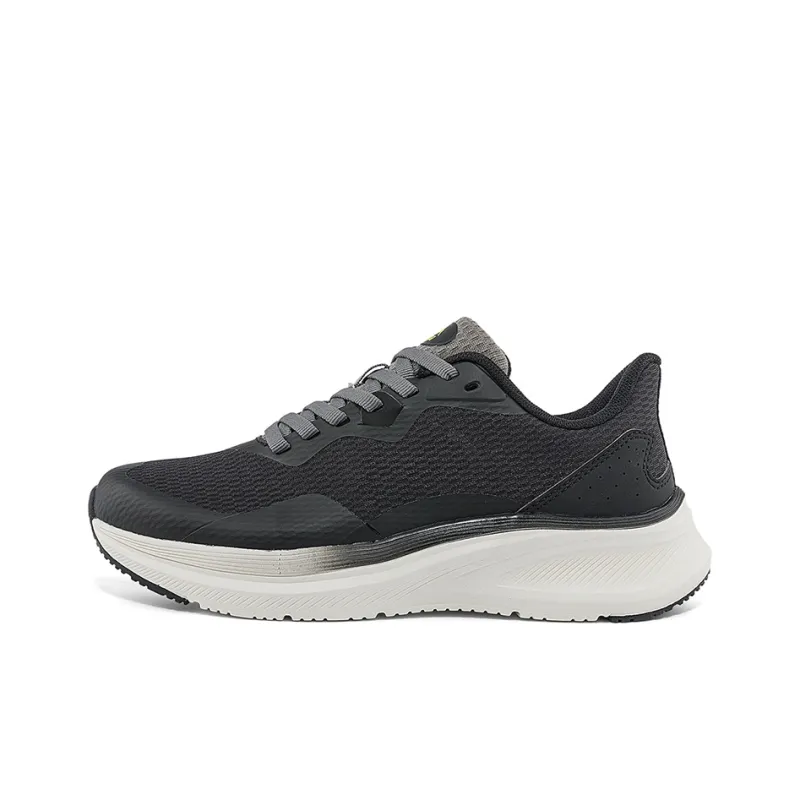 Kappa Anti Slip Wear Resistant Low Top Casual Running Shoes Unisex Black Gray-0