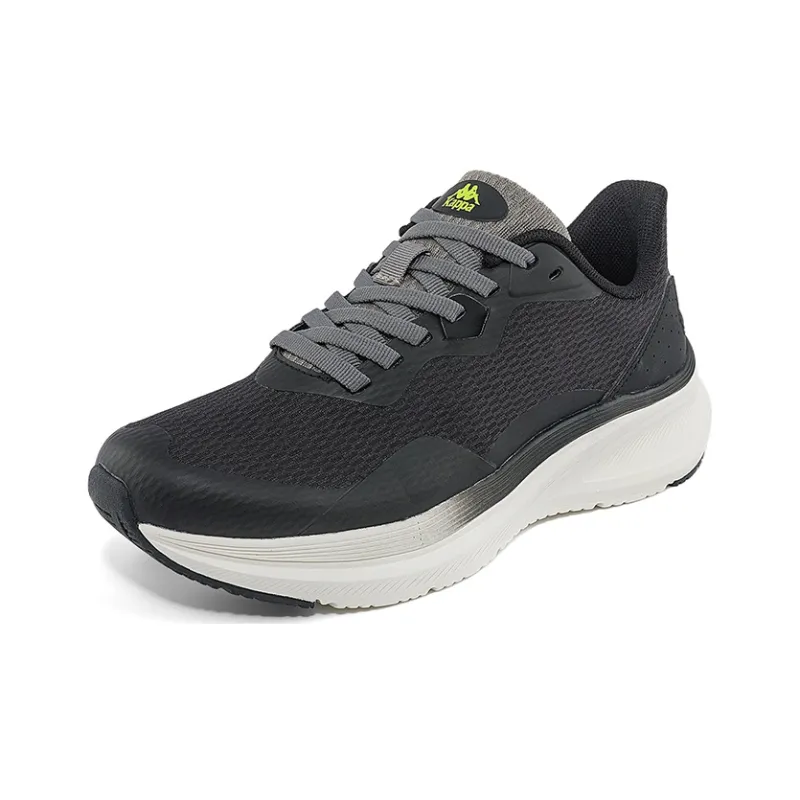 Kappa Anti Slip Wear Resistant Low Top Casual Running Shoes Unisex Black Gray-1