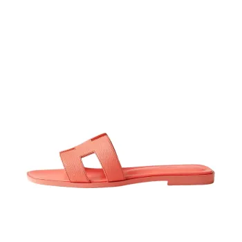 HERMES Oran Sandal Orange Joey Epsom Calfskin
