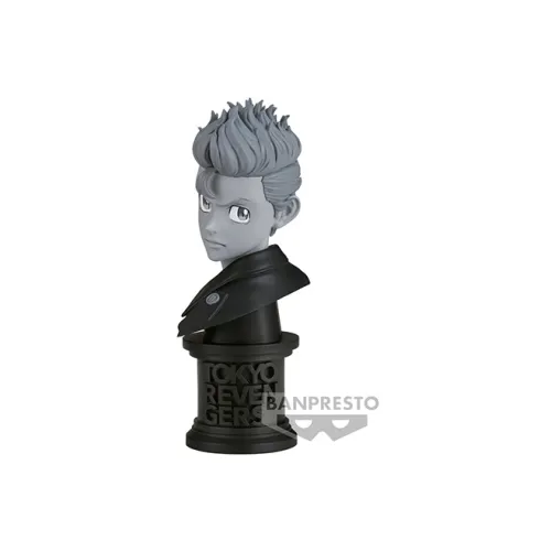 BANPRESTO Tokyo Revengers Floral Border Martial Arts, Bust Statue Version B Bonus Gifts Gray
