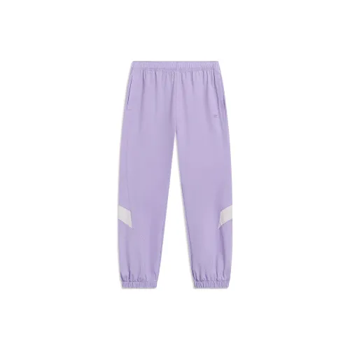 LINING Sports Life Collection Knitted Sweatpants Women's Vero Rose Purple