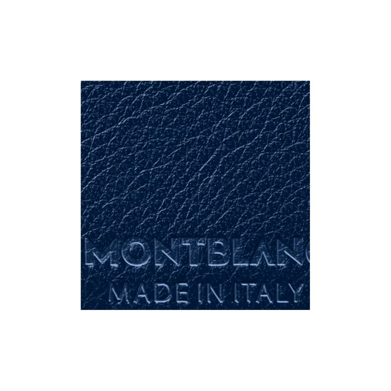 MONTBLANC Cow Leather Wallet Men's Midnight Blue-4