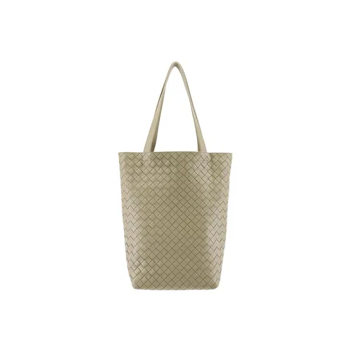 Bottega Veneta Calfskin Tote Bag, Shopping Bag, Handbag, Shoulder Bag Men's Apricot