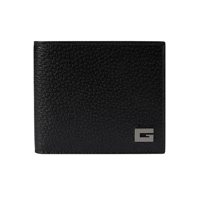 GUCCI Leather Card Holder Men's Black-0