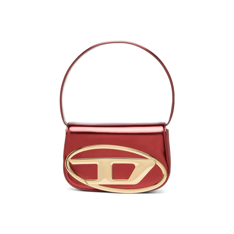 DIESEL Cow Leather 1DR Bag Crossbody Bag Shoulder Bag Women's Red-0