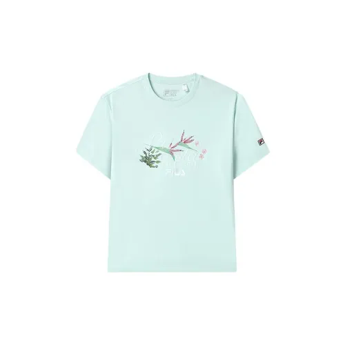 FILA Crop Tops Women's Sky Lake Green