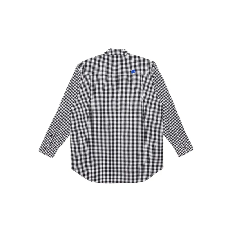 ADER ERROR Tetris-appliqué Checkered Shirt-1