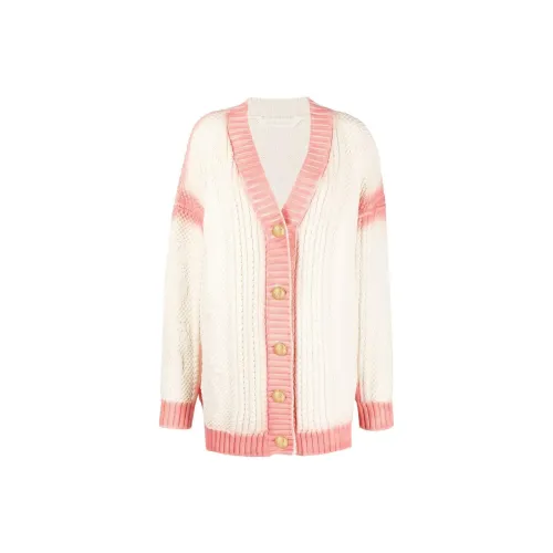 PALM ANGELS Spray Paint-Effect Knitted Cardigan