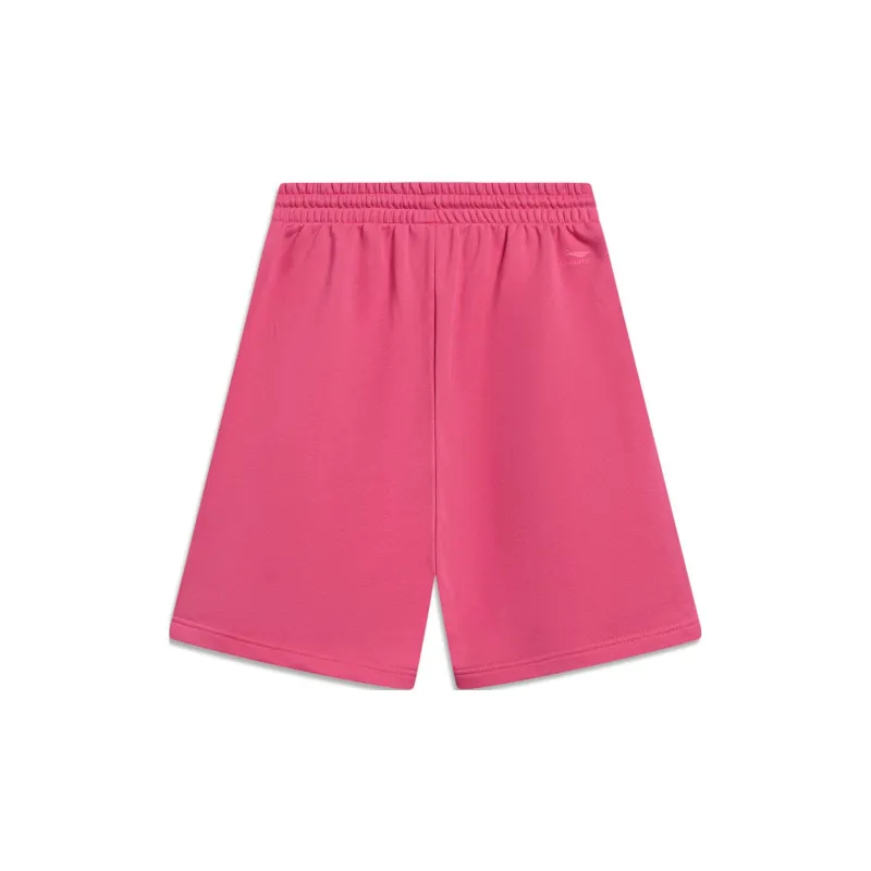 LiNing x Disney Sports Shorts Women's Mountain Berry Red-1