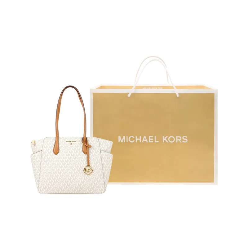 MICHAEL KORS Saffiano Leather One Shoulder Handbag Women's Light Umber-7