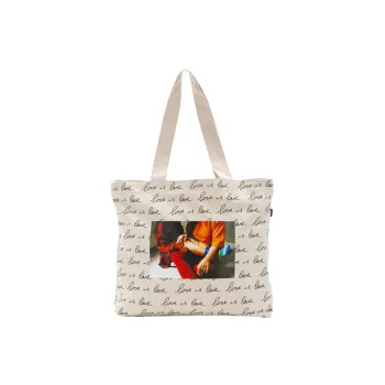 Vans 100% Cotton Tote Bag Shopping Bag Handbag Shoulder Bags Regular Unisex Beige