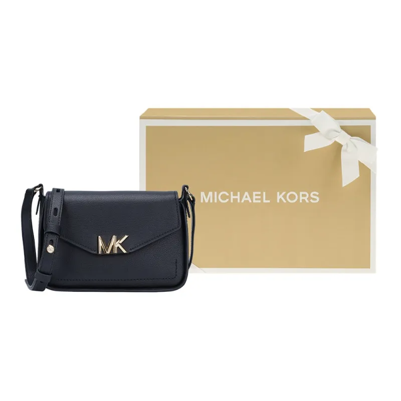 MICHAEL KORS Sylvia Leather Flap Bag Shoulder Bag Crossbody Bag Regular Women's Black-9