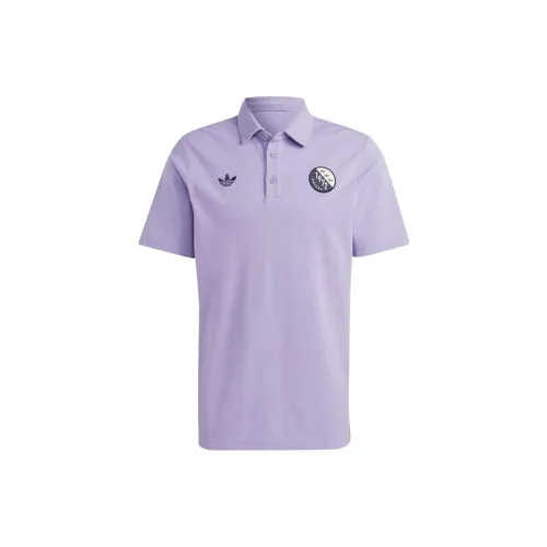 Adidas Originals BLOKEPOP Polo Shirts Men Magic Lilac