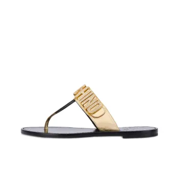 MOSCHINO Flip Flops Women's Gold