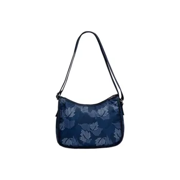 Lafuma Fabric Shoulder Bag, Handbag, Crossbody Bag Medium Size Women's Blue