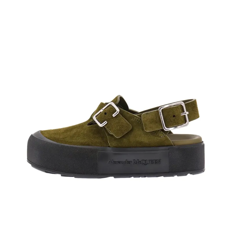 Alexander McQueen Suede 55mm Buckled Sandals-0