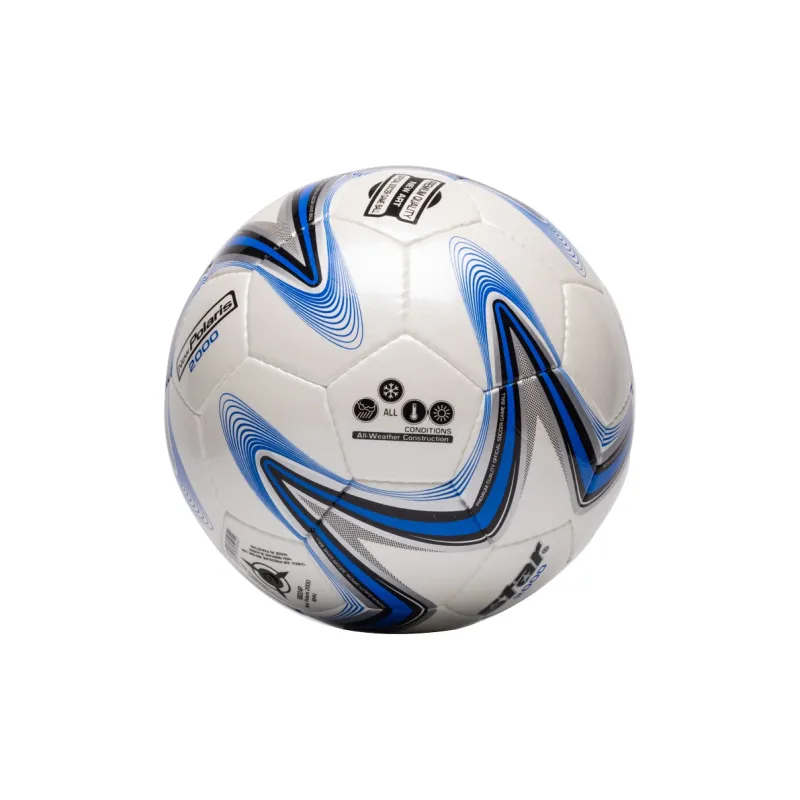 Star Size 4 Ball Soccer PU Hand Stitched Soccer Ball Unisex Blue White-1