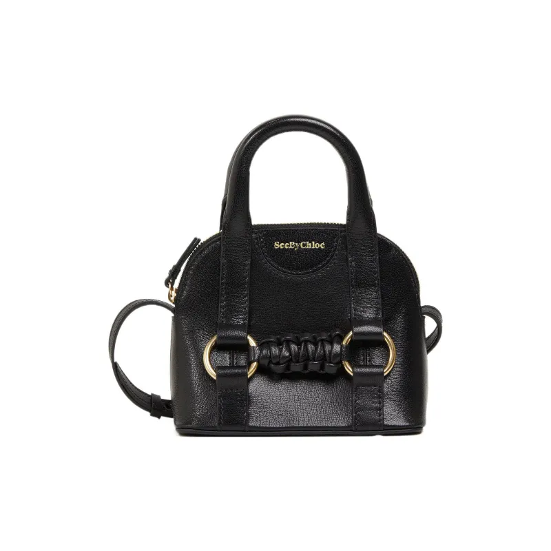 See By Chloe Grain Goatskin Shoulder Bag, Crossbody Bag, Handbag Extra Mini Women's Black-0
