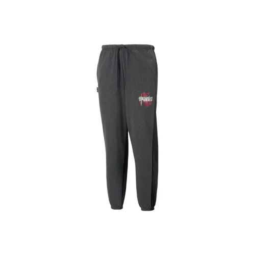 PUMA Borussia Dortmund Knitted Sweatpants Men Gray