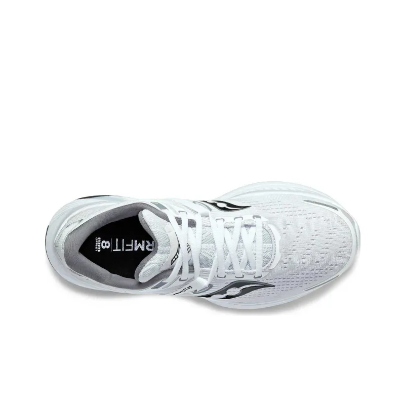 Saucony Guide 16 Cushioning, Slip Resistant, And Abrasion Resistant Low Top Casual Shoes Women's White Black-3