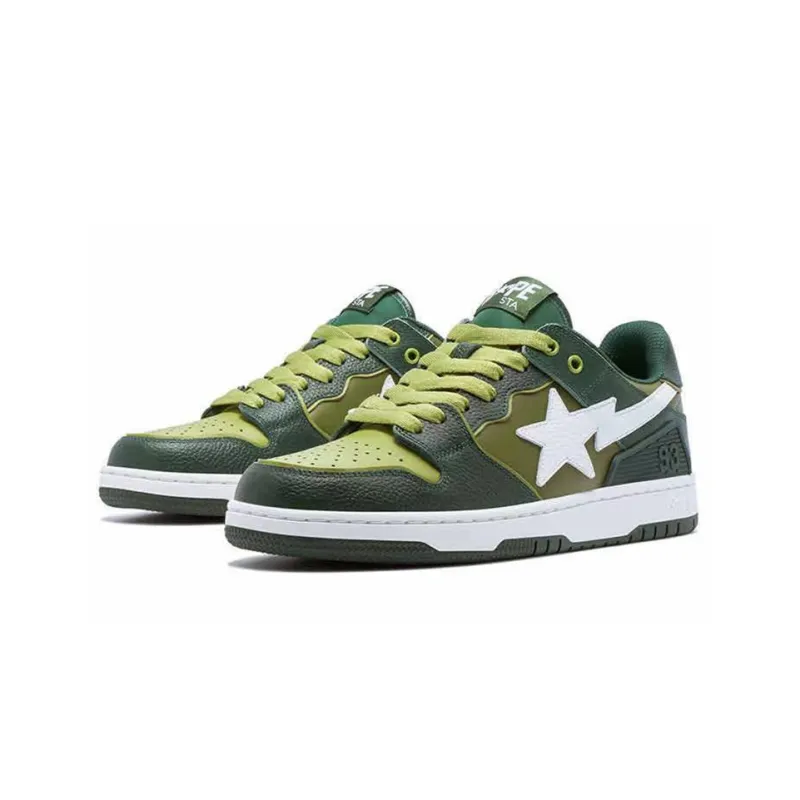 BAPE A BATHING APE Bape SK8 Sta Green White-2