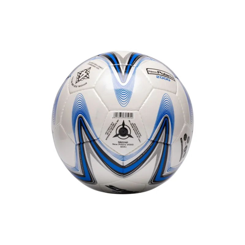 Star Size 4 Ball Soccer PU Hand Stitched Soccer Ball Unisex Blue White-3
