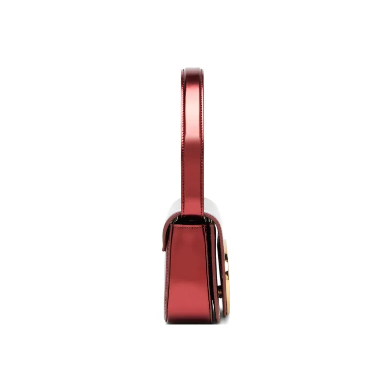 DIESEL Cow Leather 1DR Bag Crossbody Bag Shoulder Bag Women's Red-1